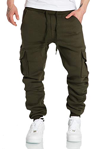 Amaci&Sons Herren Cargo Jogginghose Sporthose Sweatpants Jogger Trainingshose 2016 Khaki L von Amaci&Sons