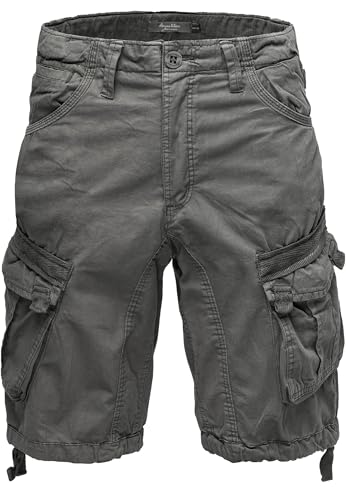 Amaci&Sons Herren Cargoshorts Männer Kurze Bermuda Hose Regular Fit 7033 Dunkelgrau W36 von Amaci&Sons