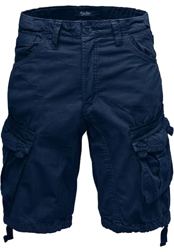 Amaci&Sons Herren Cargoshorts Männer Kurze Bermuda Hose Regular Fit 7033 Navyblau W40 von Amaci&Sons