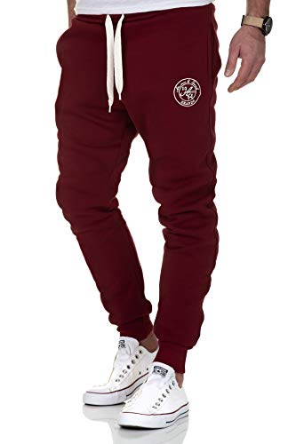 Amaci&Sons Herren Jogginghose Sporthose Sweatpants Jogger Trainingshose 20002 Bordeaux M von Amaci&Sons