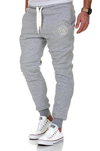 Amaci&Sons Herren Jogginghose Sporthose Sweatpants Jogger Trainingshose 20002 Hellgrau 3XL von Amaci&Sons