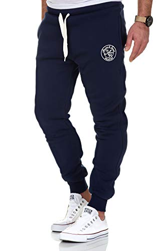 Amaci&Sons Herren Jogginghose Sporthose Sweatpants Jogger Trainingshose 20002 Navyblau 3XL von Amaci&Sons