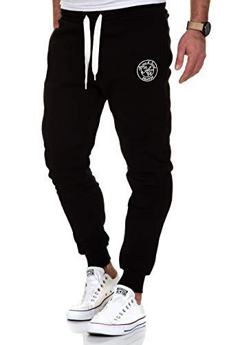 Amaci&Sons Herren Jogginghose Sporthose Sweatpants Jogger Trainingshose 20002 Schwarz 3XL von Amaci&Sons