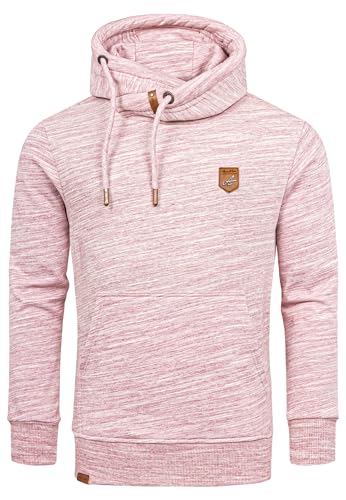 Amaci&Sons Herren Kapuzenpullover Basic Kontrast Sweatjacke Pullover Hoodie Sweatshirt 4072 Bordeaux L von Amaci&Sons