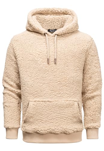 Amaci&Sons Herren Kapuzenpullover Teddyfell Teddy Sweatjacke Plüsch Hoodie Pullover Sweatshirt 4067 Beige S Amaci&Sons Herren Kapuzenpullover Teddyfell Teddy Sweatjacke Plüsch Hoodie Pullover Sweatshirt 4067 Beige S von Amaci&Sons