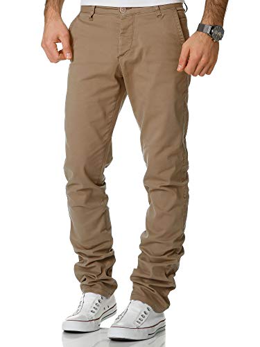 Amaci&Sons Herren Regular Slim Strech Chino Hose Fit 7009-10 Beige W29/L30 von Amaci&Sons