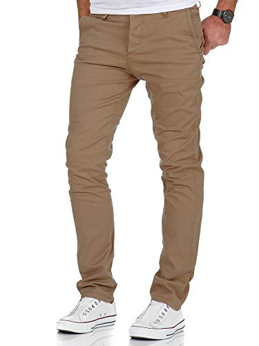 Amaci&Sons Herren Slim Fit Stretch Chino Hose Jeans 7010-09 Beige W29/L30 von Amaci&Sons