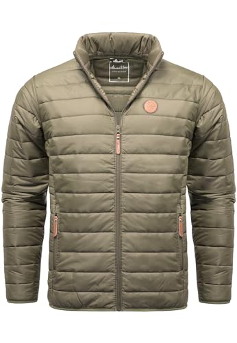 Amaci&Sons Herren Steppjacke Outdoor Basic Patch Jacke 9101 Olive L von Amaci&Sons