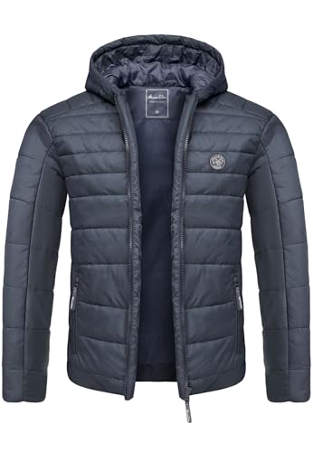 Amaci&Sons Herren Steppjacke Outdoor Basic Patch Jacke 9109 Navyblau L von Amaci&Sons