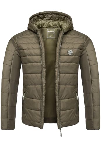 Amaci&Sons Herren Steppjacke Outdoor Basic Patch Jacke 9109 Olive XL von Amaci&Sons