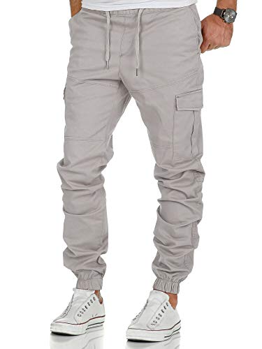 Amaci&Sons Herren Stretch Jogger Cargo Chino Jeans Hose 7006 Hellgrau W38 Amaci&Sons Herren Stretch Jogger Cargo Chino Jeans Hose 7006 Hellgrau W38 von Amaci&Sons