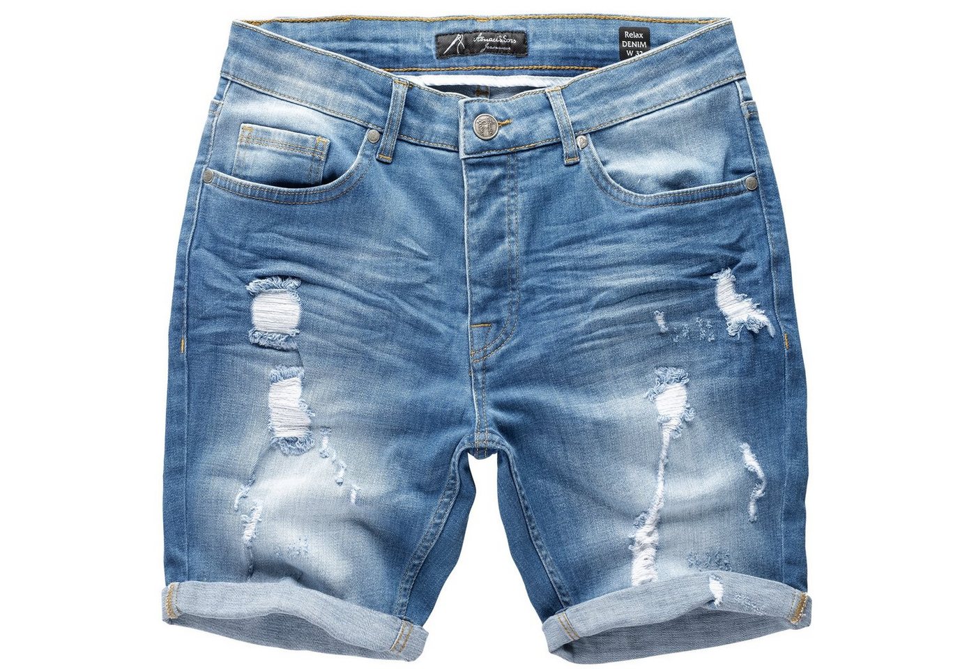 Amaci&Sons Jeansshorts SAN DIEGO Destroyed Jeans Shorts von Amaci&Sons