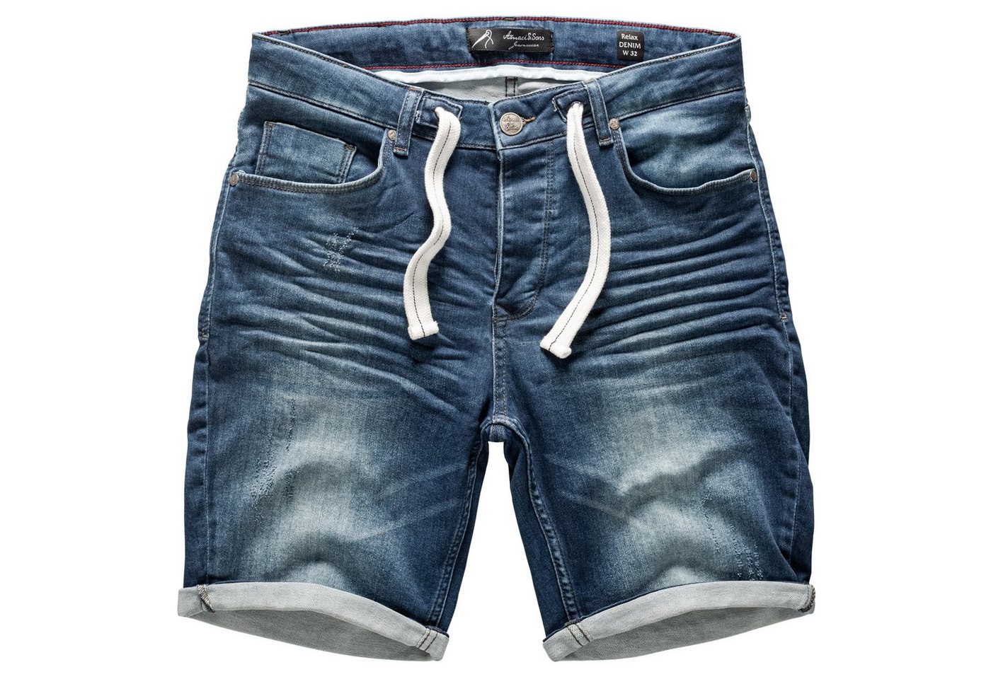 Amaci&Sons Jeansshorts SAN JOSE Destroyed Jeans Shorts von Amaci&Sons