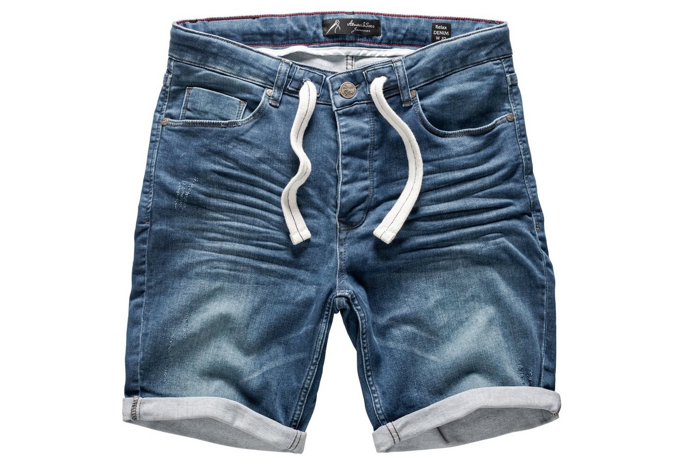 Amaci&Sons Jeansshorts SAN JOSE Destroyed Jeans Shorts von Amaci&Sons