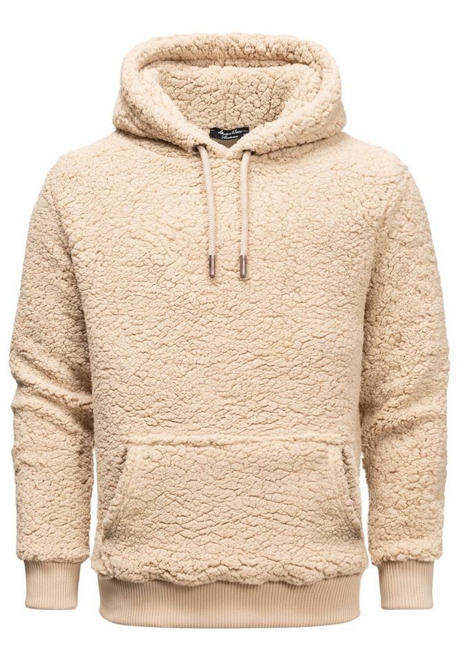 Amaci&Sons Kapuzenpullover CARNEY Kapuzenpullover Teddyfell Herren Teddy Sweatjacke Plüsch Hoodie Pullover Sweatshirt von Amaci&Sons