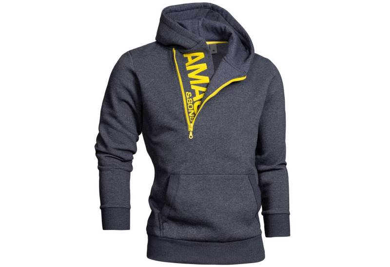 Amaci&Sons Kapuzenpullover HUNTSVILLE Kapuzenpullover Herren Zipper Pullover Sweatshirt Hoodie Sweatjacke von Amaci&Sons