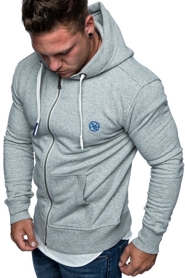 Amaci&Sons Kapuzenpullover TALLAHASSEE Herren Zipper Hoodie Herren Basic Kontrast Sweatjacke Pullover Hoodie Sweatshirt von Amaci&Sons