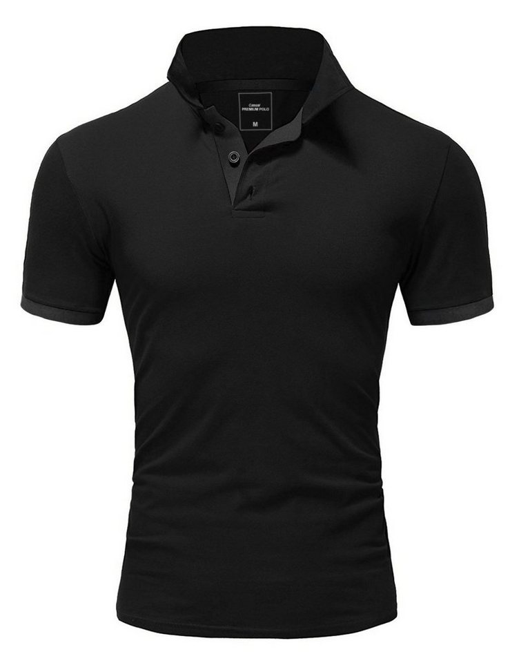 Amaci&Sons Poloshirt MAINE Basic Kurzarm Poloshirt von Amaci&Sons