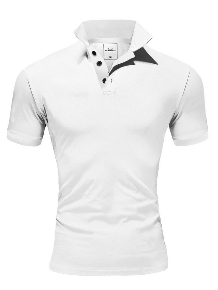 Amaci&Sons Poloshirt MAINE Basic Kurzarm Poloshirt von Amaci&Sons