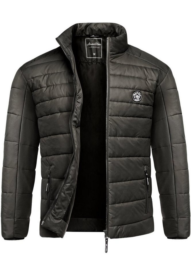 Amaci&Sons Steppjacke REVERE Steppjacke Herren Outdoor Basic Patch Jacke von Amaci&Sons