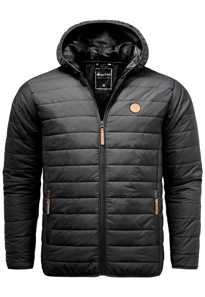 Amaci&Sons Steppjacke ROANOKE Steppjacke Herren Outdoor Basic Patch Kapuzen Jacke von Amaci&Sons