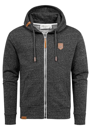Amaci&Sons Sweatjacke Kapuzenpullover Herren Pullover Hoodie Zipper Jacke 4073 Schwarz L von Amaci&Sons