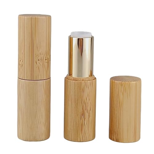 Amagogo 2 x leere Lippenstift-Behälter, Lippenbalsam-Flasche, DIY-Behälter, tragbar, nachfüllbar, 5 g Lipgloss-Tuben für Mädchen und Frauen, Make-up, C von Amagogo