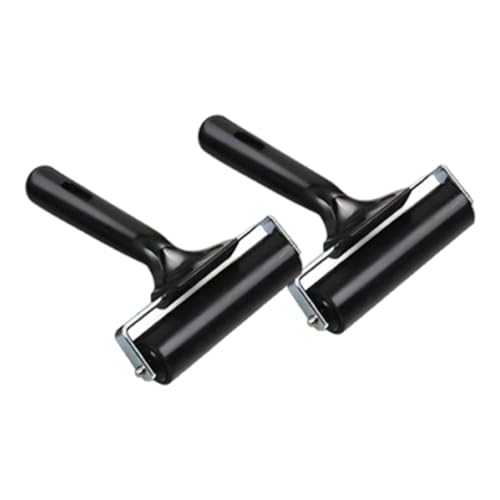 Amagogo 2X Gummi Brayer Tinte Roller Druck Roller Flache Roll Kompakte Tragbare für Printmaking Vielseitig Professionelle, 15cm von Amagogo