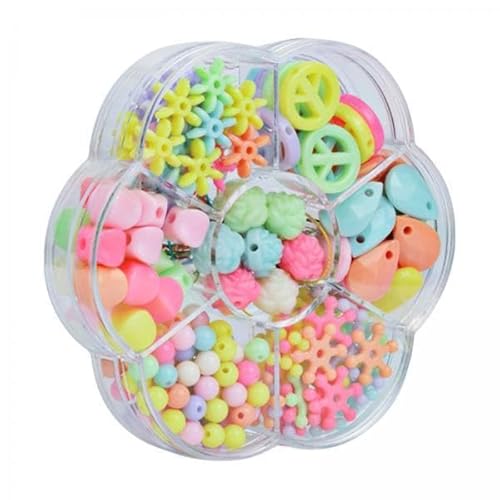 Amagogo 2xHandmade Bead Set Lose Spacer Perlen für Halskette Schmuck Machen Mädchen Spielzeug Licht Farbe von Amagogo