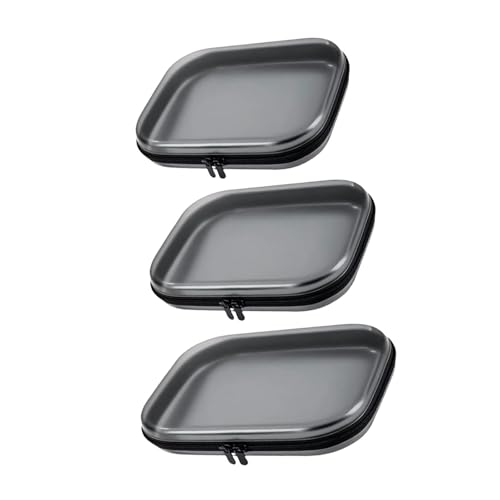 Amagogo 3 x Reise-Make-up-Tasche, Aufbewahrungstasche, PETG, mit Reißverschluss, leicht zugänglich, wasserdicht, Kulturbeutel, Organizer für Frauen und von Amagogo