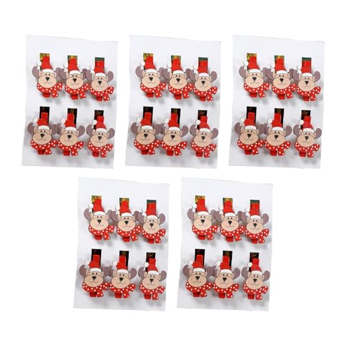 Amagogo 30 Stück Holz-Fotoclips, kreative Weihnachts-Holzclips, Clips für Partys, Weihnachtsdekoration, Holzclips für Partys, Reh Amagogo 30 Stück Holz-Fotoclips, kreative Weihnachts-Holzclips, Clips für Partys, Weihnachtsdekoration, Holzclips für Partys, Reh von Amagogo