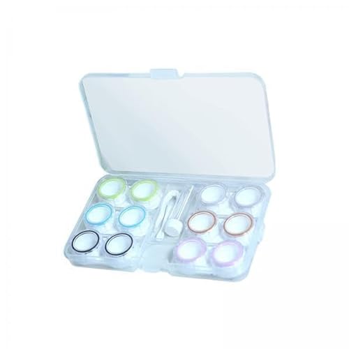 Amagogo 5X Tragbare Kontaktlinsenbox für 6 Paar, Abmessungen 15,7 X 9,5 X 2 cm, für Reisen Oder Outdoor Aktivitäten Oder Die Tägliche Kontaktlinsenpflege. von Amagogo