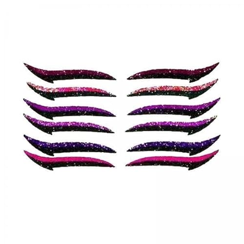 Amagogo 6x Lazy Useful Reusable Eyeliner Stickers Makeup Person Cat Eye Eyeliner Sticker 6 Pair + von Amagogo