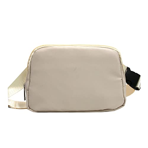 Amagogo Bauchtasche Hüfttasche Nylon Utility Gürtel Geldbörse Tote Pouch Brieftasche Telefon Schlüsselhalter Casual für Radfahren Taschenlampe Klettern Freizeit Reisen, beige von Amagogo