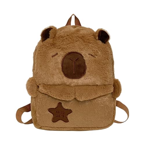 Amagogo Capibara Form Rucksack Cartoon Plüschtasche für Tagesgeburtstag Frauen Dating Geschenke von Amagogo