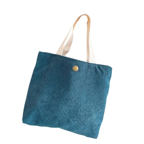 Amagogo Cord -Umhängetasche Top Griff Tasche für Trendige Unterarm -Tasche für Reisen für Frauen, Dunkelblau von Amagogo