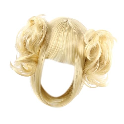 Amagogo Cosplay-Perücke, Kunstfaser, Kostümzubehör, Damen-Haarperücke, Anime-Cosplay-Haarteil mit Dutts für Partygeschenke, Rollenspiele von Amagogo