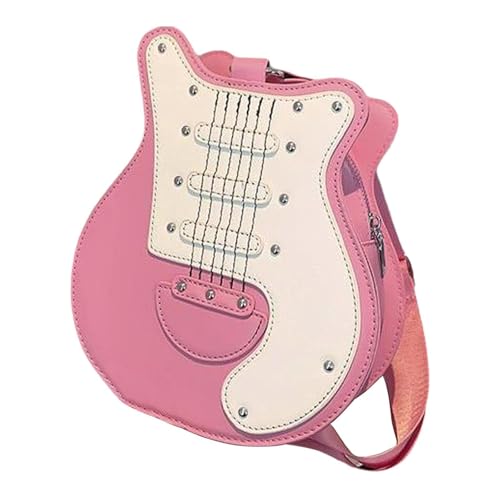 Amagogo Damen Gitarren geformte Umhängetasche Damen Crossbody-Tasche für Büro-Dating-Bankette, Rosa Amagogo Damen Gitarren geformte Umhängetasche Damen Crossbody-Tasche für Büro-Dating-Bankette, Rosa von Amagogo