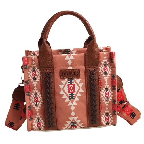 Amagogo Damen Handtasche im Bohemian-Stil, modische Damentasche für Strand, Büro, Straße, Reisen, Pendeln, Khaki Amagogo Damen Handtasche im Bohemian-Stil, modische Damentasche für Strand, Büro, Straße, Reisen, Pendeln, Khaki von Amagogo