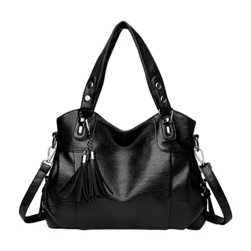 Amagogo Damen Handtaschen Beutel Vielseitige Damen Umhängetasche für Dating Reisen Pendeln, Schwarz von Amagogo