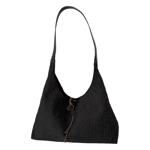 Amagogo Damen Schultertasche Canvas Tasche Handtasche Leichte Unterarmtasche Hobo Bag, Schwarz Amagogo Damen Schultertasche Canvas Tasche Handtasche Leichte Unterarmtasche Hobo Bag, Schwarz von Amagogo
