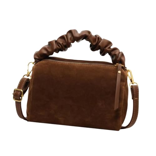 Amagogo Damen Umhängetasche, kleine Wildleder-Geldbörse zum Einkaufen, Urlaub, Reisen, Arbeit, Pendeln, Kaffee von Amagogo
