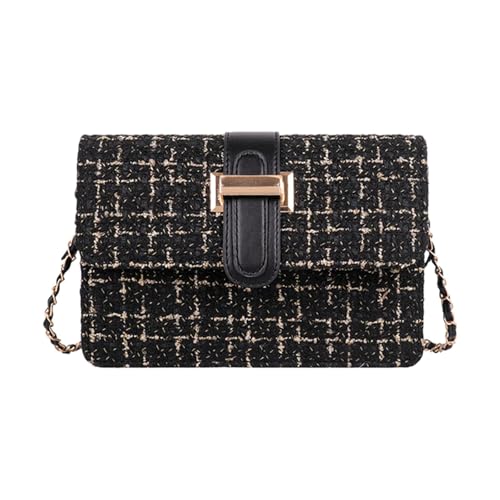 Amagogo Damen Umhängetasche Designer Handtasche Mode Clutch Handtasche Crossbody Handtasche, Schwarz von Amagogo