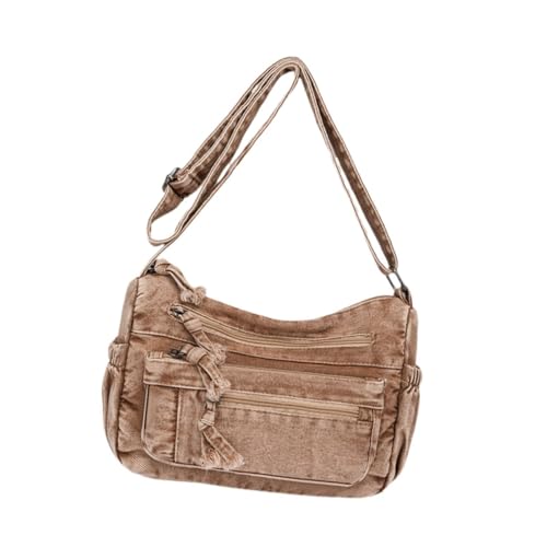 Amagogo Denim-Umhängetasche, Clutch, vielseitige, modische Geldbörse für Damen, für den Alltag und den Urlaub von Amagogo