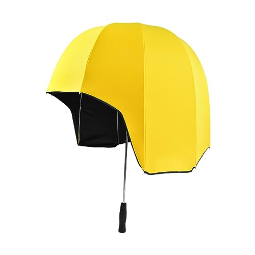 Amagogo Dual Use Umbrella Rain Umbrellas Waterproof Manual Windproof for Men Women Sun Umbrella Straight Umbrella for Hiking Trips Outdoor, gelb von Amagogo