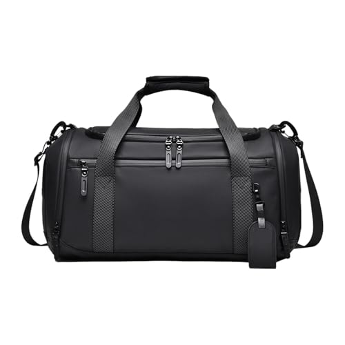 Amagogo Duffel Bag Travel Reisetasche Einstellbarer Gurt Männer Hochleistungs -Kleidungsstück Geschäftsreisen für geschäftliche Wanderurlaub, Schwarz von Amagogo