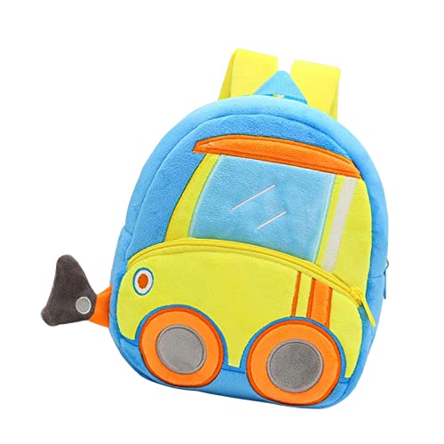 Amagogo Engineering Vehicle Theme Toddler Book Bag Daypack School Bags Backpack Bookbag Kids Backpack for Travel, Nursery, Girls, Boys, Children, Bulldozer von Amagogo