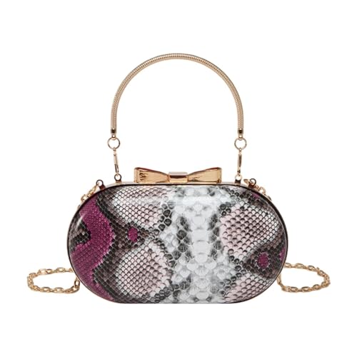 Amagogo Frau Abendtasche Crossbody Tasche Kupplung Geldbörse zum Valentinstagsgeschenk vielseitig, Lila von Amagogo