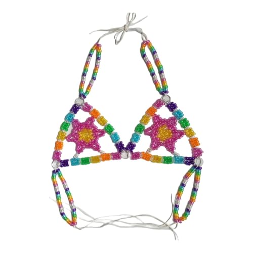 Amagogo Frauen Körperkette BH Kette Stilvoller Bikini für Kostüm Musik Festivals Strand von Amagogo