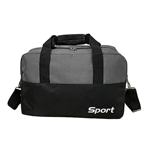 Amagogo Frauen Seesack Gym Bag Durable Lightweight Portable Nylon Fitness Bag Overnight Bag for Travel Beach Workout, grau, M von Amagogo